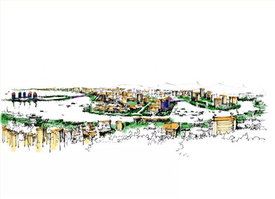 鹿回頭視角手繪設(shè)計(jì)圖