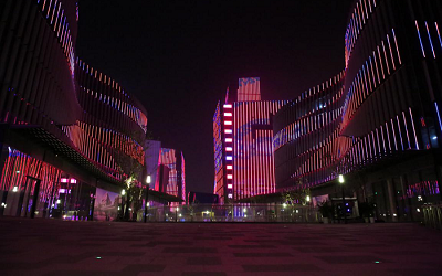 國內首次！LED視頻燈條在景觀照明中被大量使用