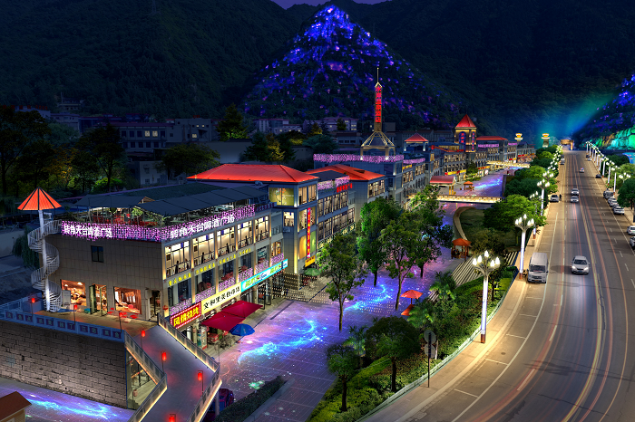 景區(qū)亮化工程效果圖